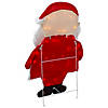 Northlight 32" Lighted 2D Chenille Santa Outdoor Christmas Decoration Image 4