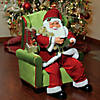Northlight 32" Santa Claus Sitting in Green Arm Chair Christmas Figure Image 2