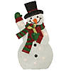 Northlight - 32" White and Red Waving Snowman Outdoor Christmas Yard Decor Image 1