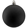 Northlight 32ct Black Shatterproof Matte Christmas Ball Ornaments 3.25" (80mm) Image 2