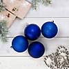 Northlight 32ct Royal Blue Shatterproof 4-Finish Christmas Ball Ornaments 3.25" (80mm) Image 1