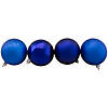 Northlight 32ct Royal Blue Shatterproof 4-Finish Christmas Ball Ornaments 3.25" (80mm) Image 2