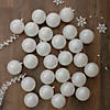 Northlight 32ct White Iridescent Shatterproof Shiny Christmas Ball Ornaments 3.25" (80mm) Image 1