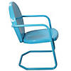 Northlight 34-Inch Outdoor Retro Tulip Armchair  Turquoise Blue Image 2