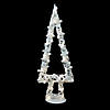 Northlight - 34" Pre-Lit White Battery Operated Glittered Christmas Tree Decor Image 1