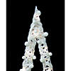 Northlight - 34" Pre-Lit White Battery Operated Glittered Christmas Tree Decor Image 2