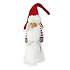 Northlight 35" Red and White Christmas Slim Santa Gnome with White Fur Suit and Red Hat Image 1