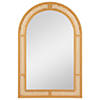 Northlight 36" Arched Lattice Weaved Decorative Wall Mirror Image 1