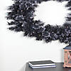 Northlight 36" Battery Operated Black Bristle Artificial Christmas Wreath  Warm White LED Lights Image 3