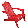 Northlight 36" Red Classic Folding Wooden Adirondack Chair Image 1