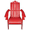 Northlight 36" Red Classic Folding Wooden Adirondack Chair Image 2