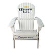 Northlight 36" White Corona Classic Folding Wooden Adirondack Chair Image 1