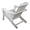 Northlight 36" White Corona Classic Folding Wooden Adirondack Chair Image 2