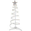 Northlight 3ft Lighted Spiral Cone Tree Outdoor Christmas Decoration  Clear Lights Image 1