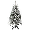 Northlight 4.5' Flocked Madison Pine Artificial Christmas Tree  Unlit Image 1