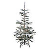 Northlight 4.5 Ft Pre-Lit Nordmann Fir Artificial Flocked Christmas Tree - Warm Clear LED Lights Image 1