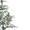 Northlight 4.5' Green Flocked Nordmann Fir Artificial Christmas Tree - Unlit Image 2