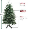 Northlight 4.5' Green Medium Washington Frasier Fir Artificial Christmas Tree - Unlit Image 2