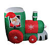 Northlight - 4.5' Inflatable Santa Train Lighted Outdoor Christmas Decoration Image 1
