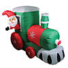 Northlight - 4.5' Inflatable Santa Train Lighted Outdoor Christmas Decoration Image 1