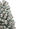 Northlight 4.5' Pre-Lit Flocked Madison Pine Artificial Christmas Tree  Multi Lights Image 3