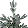 Northlight 4.5' Pre-Lit Flocked Whistler Noble Fir Artificial Christmas Tree - Clear Lights Image 2