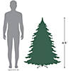 Northlight 4.5' Pre-Lit Medium Flocked Winema Pine Artificial Christmas Tree - Clear Lights Image 3