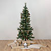 Northlight 4.5' Pre-Lit Yorkshire Pine Pencil Artificial Christmas Tree  Clear Lights Image 1