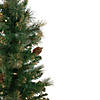 Northlight 4.5' Pre-Lit Yorkshire Pine Pencil Artificial Christmas Tree  Clear Lights Image 3