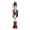 Northlight - 4' Christmas Nutcracker Soldier with Sword Decoration Image 1