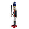 Northlight - 4' Christmas Nutcracker Soldier with Sword Decoration Image 1
