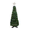 Northlight 4' Green Color Changing Multiple Function Pop Up Artificial Outdoor Christmas Tree Image 1