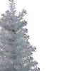 Northlight 4' Holographic Silver Tinsel Slim Artificial Christmas Tree - Unlit Image 1