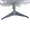 Northlight 4' Holographic Silver Tinsel Slim Artificial Christmas Tree - Unlit Image 3