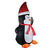 Northlight - 4' Inflatable Festive Penguin Christmas Yard Decor Image 1