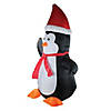 Northlight - 4' Inflatable Festive Penguin Christmas Yard Decor Image 2