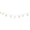 Northlight 4' LED Lighted B/O Gold Wire Mini Tree Christmas Garland - Warm White Lights Image 1
