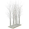 Northlight 4' LED Lighted White Birch Twig Tree Cluster Christmas Decoration Image 2
