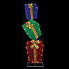 Northlight 4' LED Pre-Lit Tinsel Stacked Gift Boxes Outdoor Christmas Decoration Image 2