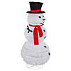 Northlight 4' Lighted Pop-Up Snowman Outdoor Christmas Decoration Image 1