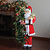 Northlight - 4' Musical Animated Santa Claus with Pre-Lit Christmas Tree Decoration Image 2