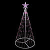 Northlight 4' Pink LED Lighted Show Cone Christmas Tree Outdoor Decoration Image 1