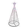 Northlight 4' Pink LED Lighted Show Cone Christmas Tree Outdoor Decoration Image 1