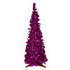 Northlight 4' Pink Tinsel Pop-Up Artificial Christmas Tree  Unlit Image 1