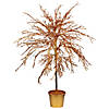 Northlight - 4' Potted Crystallized Glitter Full Artificial Tree - Unlit Image 1