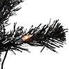 Northlight 4' Pre-Lit Black Artificial Tinsel Christmas Tree  Clear Lights Image 1