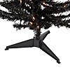 Northlight 4' Pre-Lit Black Artificial Tinsel Christmas Tree  Clear Lights Image 4