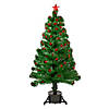 Northlight 4' Pre-Lit Color Changing Artificial Christmas Tree with Red Berries Image 1