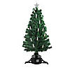 Northlight 4' Pre-Lit Fiber Optic Artificial Christmas Tree with Candles - Multi Lights Image 1