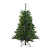 Northlight 4' Pre-Lit Medium Canadian Pine Artificial Christmas Tree - Multicolor LED Lights Image 1
